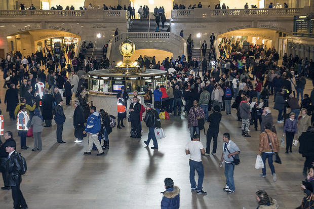A crowded Grand Central Terminal in the aftermath of disrupted Metro-North service 