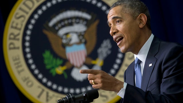 President Obama speaks at the screening of the film "Cesar Chavez" March 19, 2014, in the Old Executive Office Building on the White House complex in Washington. 