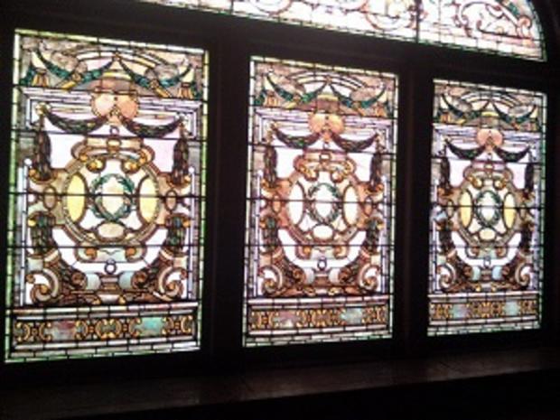 Stained glass windows at The Whitney 