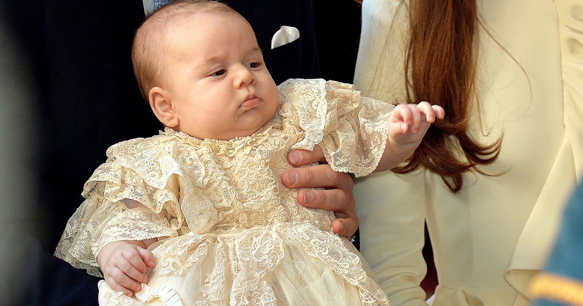 Prince George's christening robe to go on display at Buckingham Palace ...