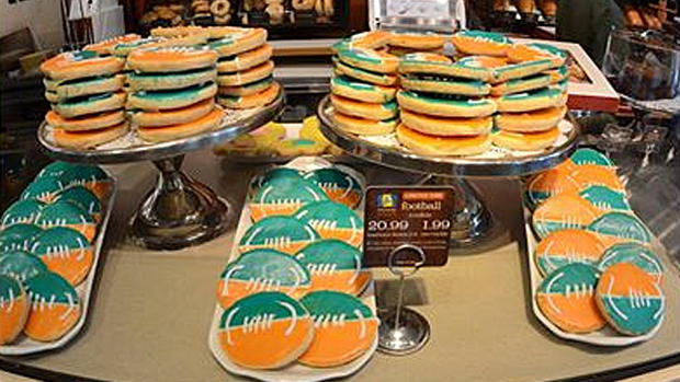 Panera Football Shaped Cookies For Dan Marino Autism Foundation 