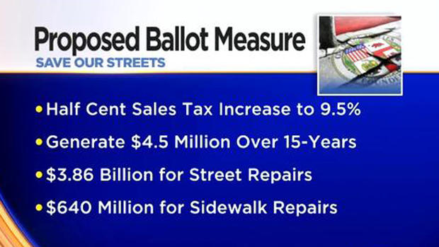 "Save Our Streets" Sales Tax Proposal 