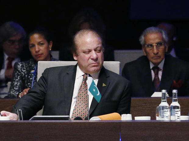 Pakistan's Prime Minister Mohammad Nawaz Sharif attends the opening session of a Nuclear Summit in The Hague 