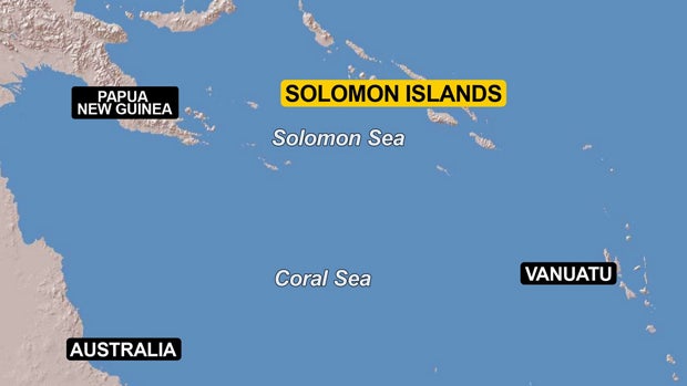 Solomon Islands map 