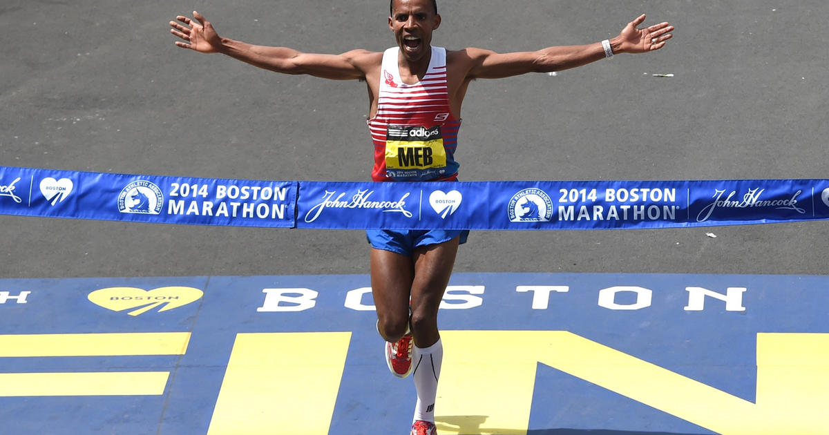 American Meb Keflezighi Wins The 2014 Boston Marathon - CBS News