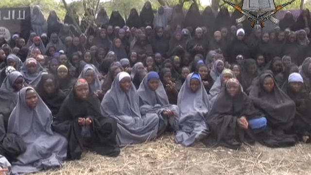 Young women appear in a video produced by Boko Haram 