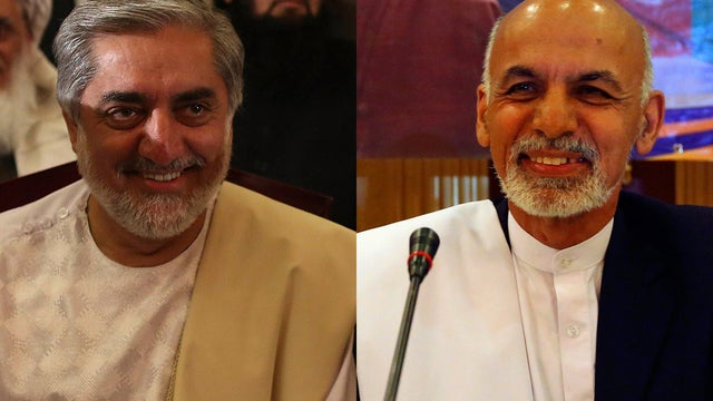 ​Afghan presidential candidates Abdullah Abdullah (left) and Ashraf Ghani Ahmadzai 