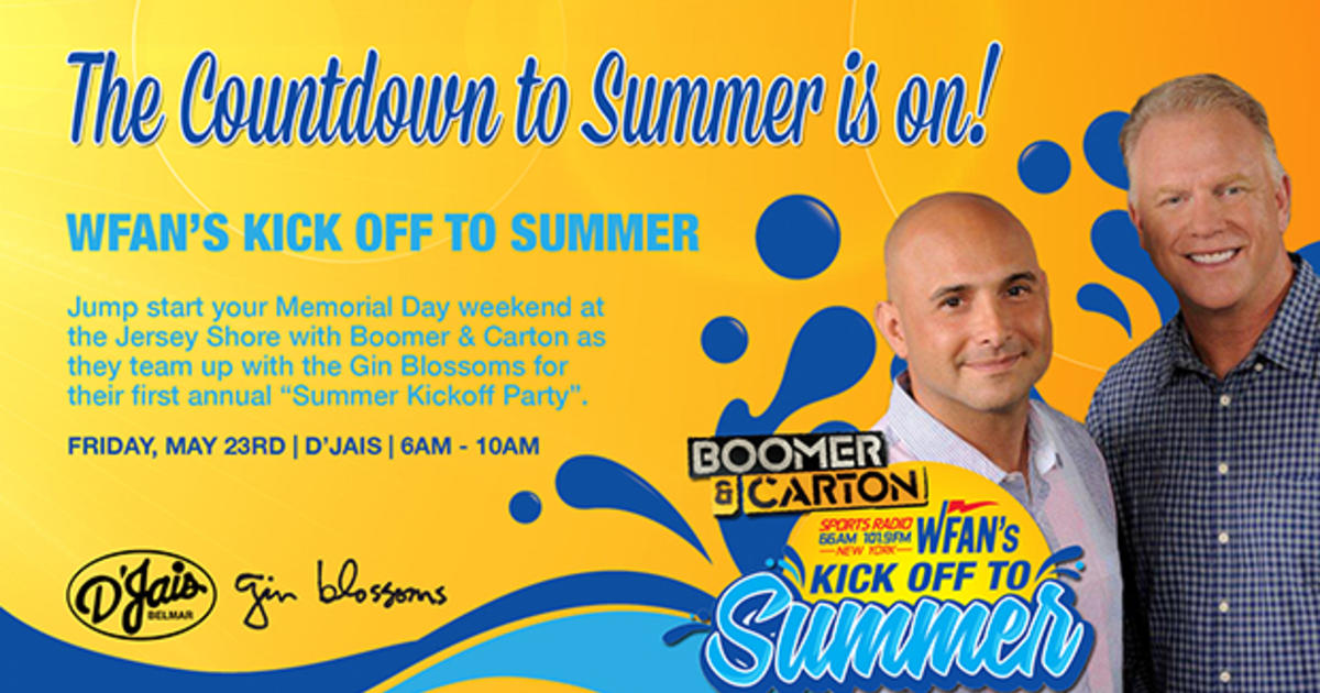 Boomer & Carton, Gin Blossoms Team Up For WFAN's 'Summer Kickoff Party