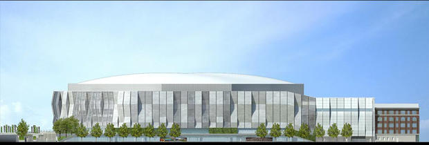 Arena view from L street 