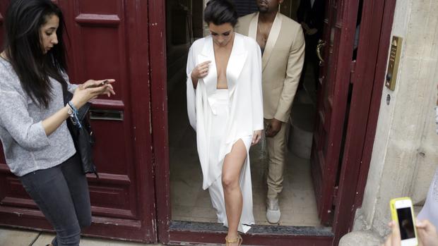 Kim and Kanye in Paris 