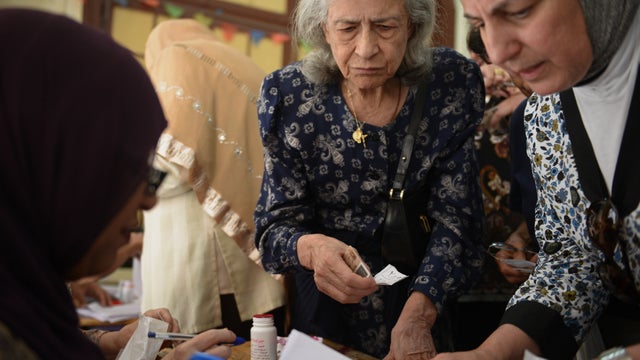Egyptians vote 