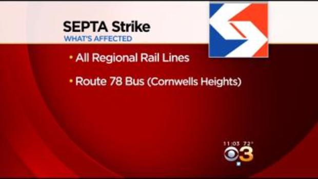 SEPTA Regional Rail Strike Affected 