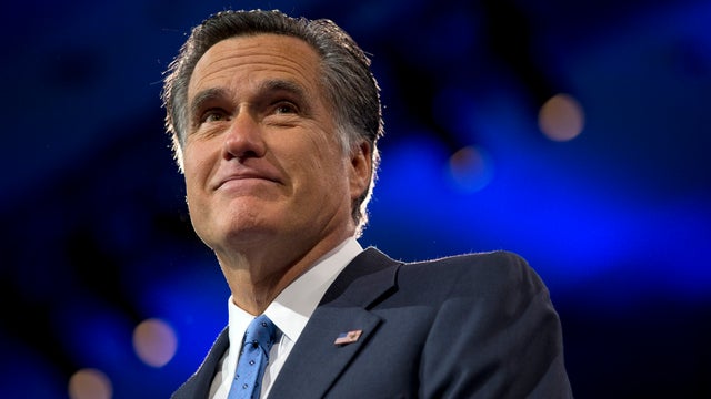 Former Massachusetts Governor and 2012 Republican presidential candidate Mitt Romney pauses while speaking at the 40th annual Conservative Political Action Conference in National Harbor, Md., March 15, 2013. 