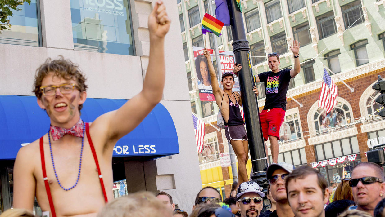 Gay Pride Parades Across Us Draw Huge Crowds Cbs News 