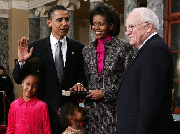 swearing in with Cheney 2005 
