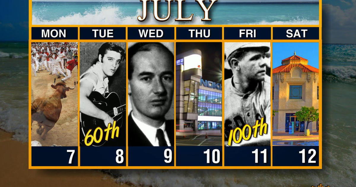 Calendar: Week of July 7 CBS News