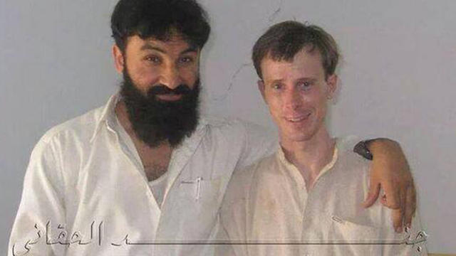 ​An unverified photo posted on Twitter, June 9, 2014, appears to show U.S. Army Sgt. Bowe Bergdahl with Badruddin Haqqani 
