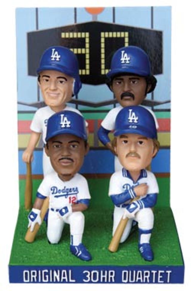 The first Dodger 30-home run quartet then and the first Dodger 100