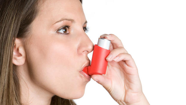 Asthma Inhaler Woman 