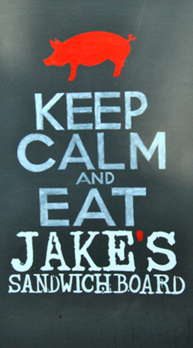 Jake's Sandwich Board (Credit, Michelle Hein) 
