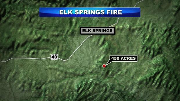 Elk Springs Fire Map 