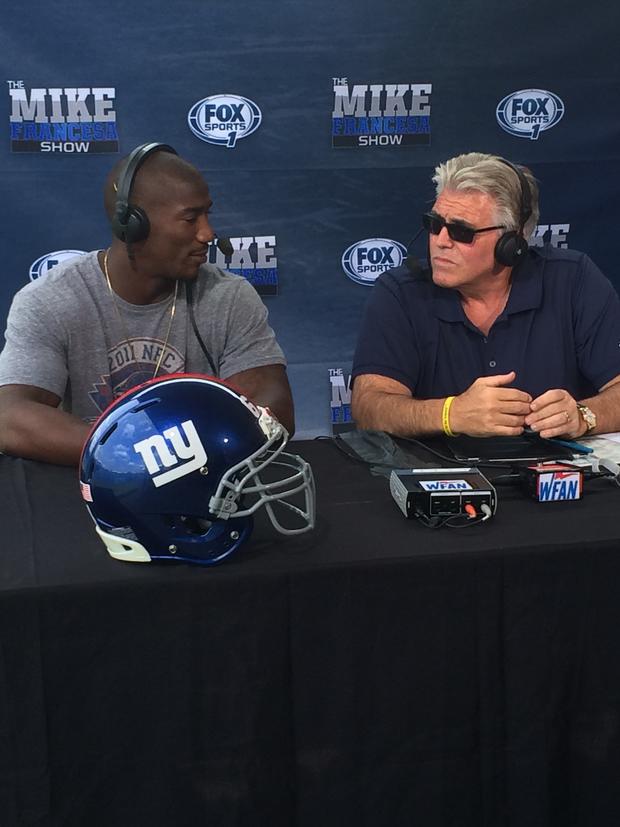 Antrel Rolle with Mike Francesa 