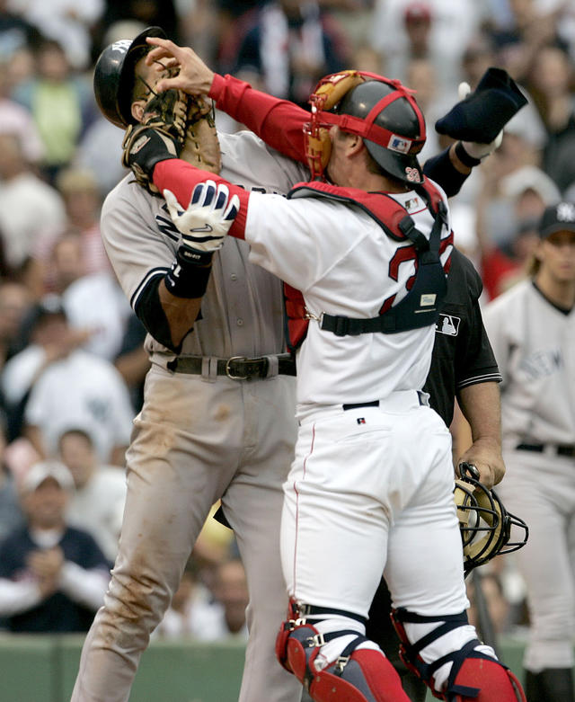 Boston Red Sox's Jason Varitek reacts after striking out in the News  Photo - Getty Images