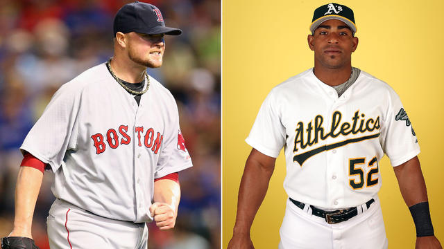 Red Sox trade Jon Lester, Jonny Gomes to Athletics for Yoenis