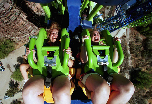 New Roller Coaster Ride Deja Vu At Six Flags Magic Mountain 