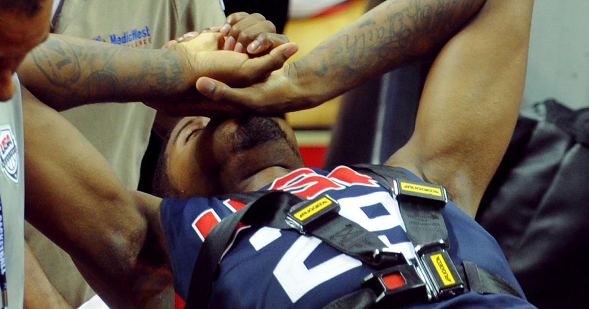 Paul George Gruesome Leg Injury in Team USA Basketball Showcase (HD) 
