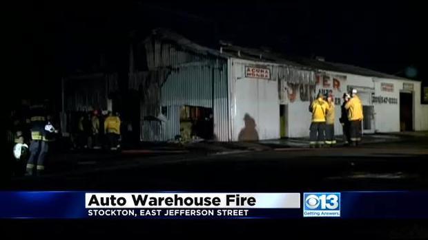 Stockton Warehouse Fire 