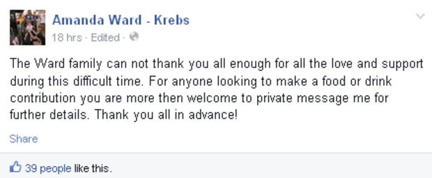 Kevin Ward Jr. family Facebook post 