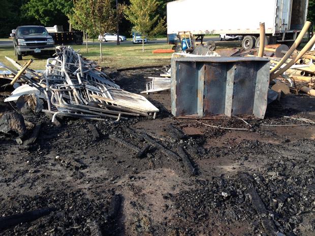 Plymouth Playground Fire - Arson Suspected 