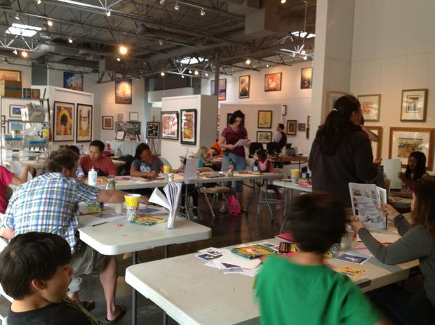 Chuck Jones Center for Creativity art class - kids - 