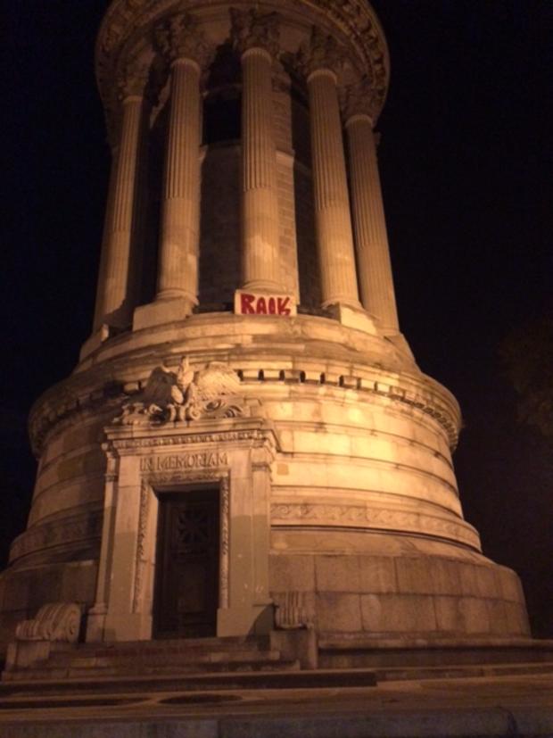 Soldiers' And Sailors' Memorial Defaced 