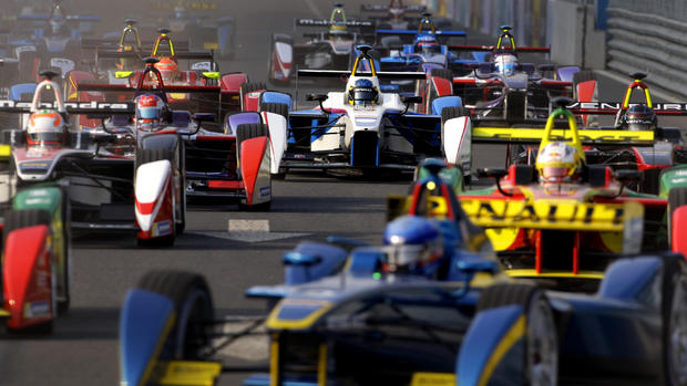 Formula E racing 