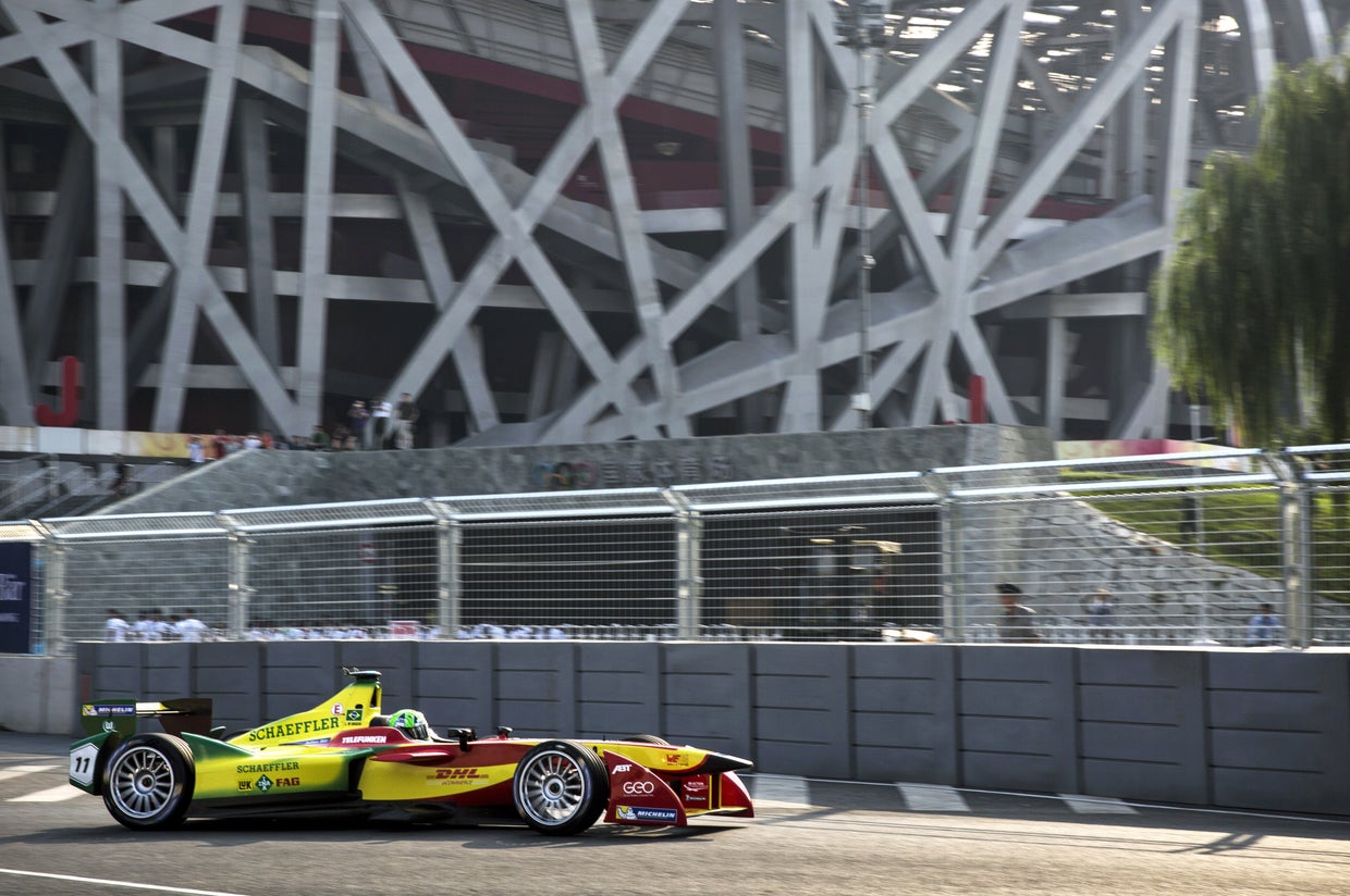 Formula E racing