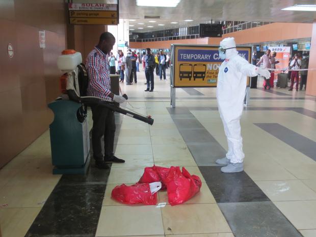 Lagos International Airport Ebola Screening 