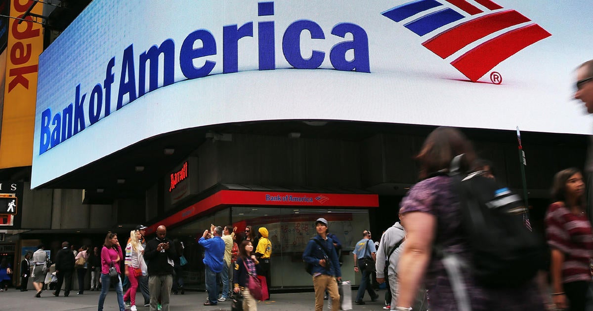 Bank of America earnings fall 9 percent - CBS News