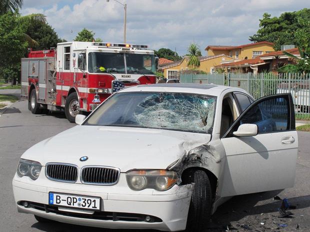 Motorcyle Crash (BMW Closeup) 