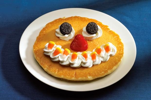 scary face pancake 