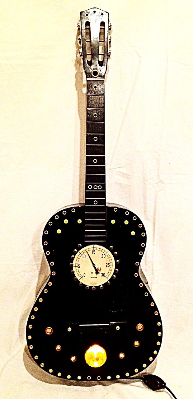 Guitar for auction, designed by Joey Mazzola 