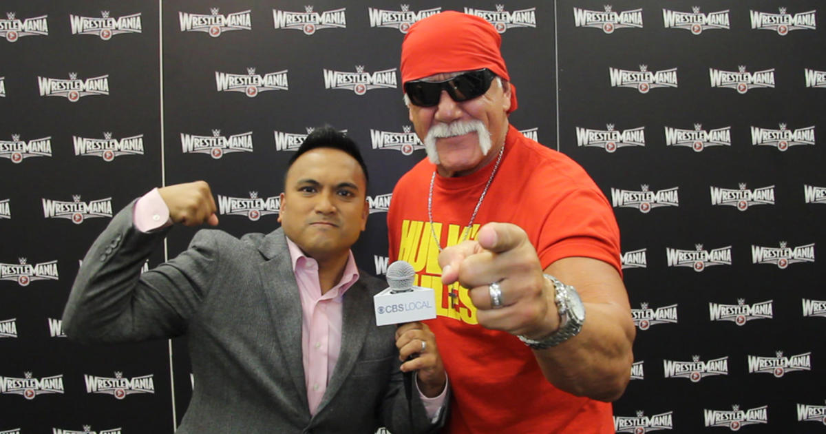 Hulk Hogan Brings The Hype of Wrestlemania 31 To Levi's Stadium - CBS ...