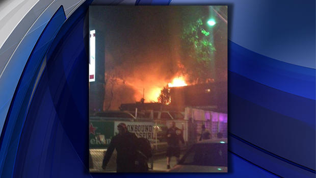 Fire on Lafayette Street in Newark 