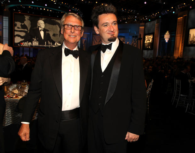 Mike Nichols with his son Max 