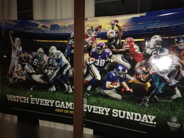NFL ad in bar 