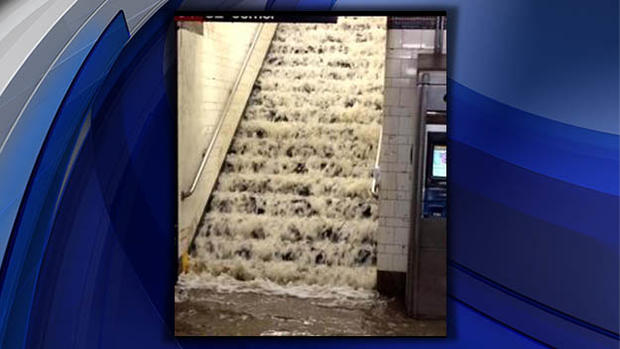 Water main break floods Bronx subway station 