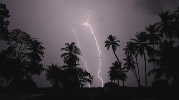 Lightning strikes 