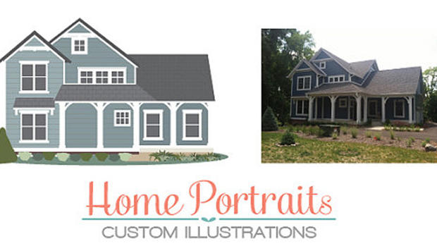 Custom Home Illustration 