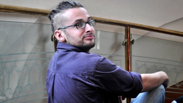 Luke Somers, 33, an American photojournalist who was kidnapped in 2013 by al Qaeda, poses for a picture in Sanaa, Yemen, July, 7, 2013. 